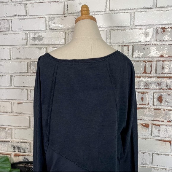Free People We the Free Coming in Hot Black V-neck Long Sleeve Boho Tunic S - Picture 8 of 12